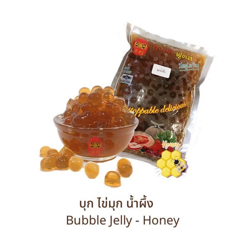 บุกไข่มุกน้ำผึ้ง ตราตุ๊กตาล้มลุก หงส์ลี่ฟู้ดส์ (HongLee Food) ขนาด 900กรัม