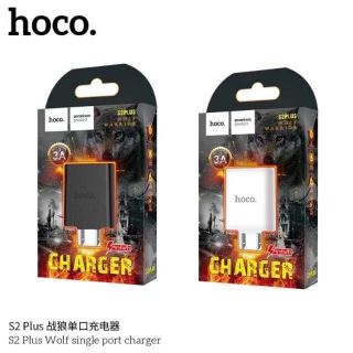 หัวชาร์จ Hoco S2 Plus ของแท้ 100% ปลั๊กไฟบ้าน 1USB Wolf Single Port Adapter ชาร์จเร็ว 3.0A Max