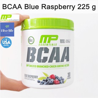 บีซีเอเอ BCAA Blue Raspberry 225 g - MusclePharm รสบลูเบอร์รี