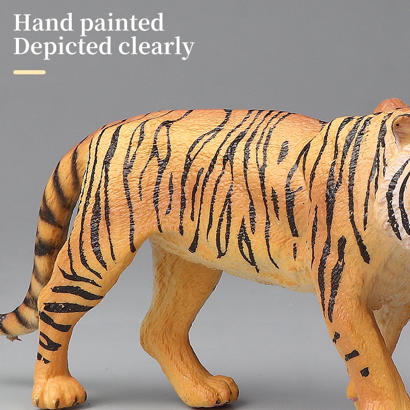 ใหม่สัตว์ป่าโลกจำลองสัตว์เสือชุดสัตว์รุ่นการเรียนรู้การกระทำตัวเลขของเล่นเพื่อการศึกษาสำหรับเด็ก - รูปที่ 4