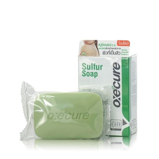 Oxe Cure Sulfur Soap อ๊อกซี่เคียว สบู่ซัลเฟอร์ สำหรับผู้ที่มีปัญหาสิว ขนาด 100 g