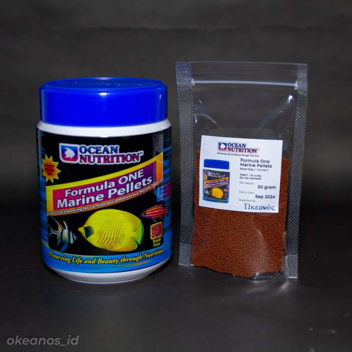 [Okeanos_id] Ocean Nutrition Formula One Marine Pellet Small Repack 50g