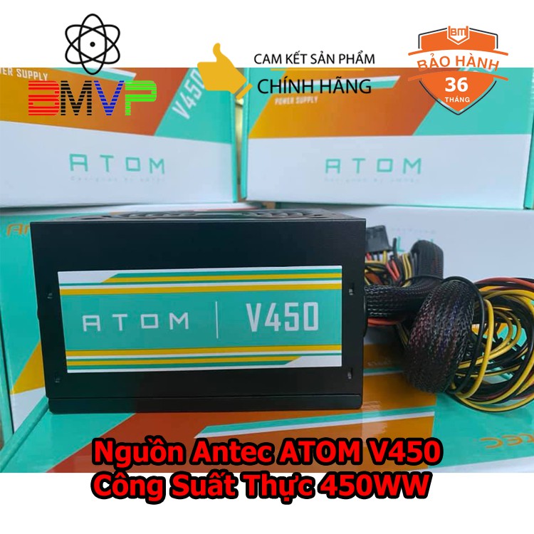 Antec ATOM V450 Power Supply - Real Capacity 450W - สินค้าของแท้