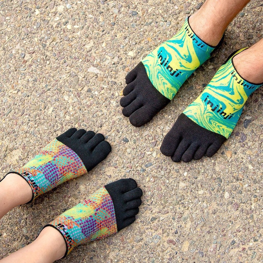 Injinji RUN LIGHTWEIGHT NO-SHOW Socken – Zehensocken Für Läufer, Mit COOLMAX, Blasenverhütend