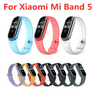 Xiaomi Mi Band 5 Strap Clear Silicone Wristband For Xiomi Miband 5 Xiami band5 Waterproof Strap For Mi Sport Bracelet 5