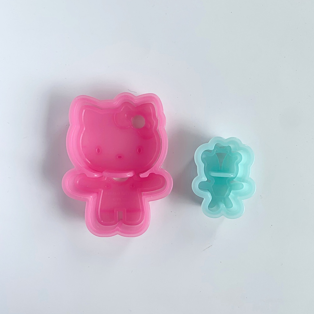 พร้อมส่ง พิมพ์กดคุกกี้ ลายคิตตี้ งานแท้ (2แบบ/3แบบ) พิมพ์คิตตี้ ทำขนม | Bluerubystore
