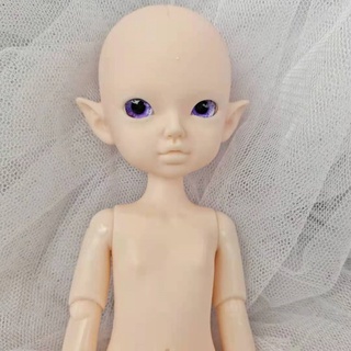 ตุ๊กตาเอลฟ์ คนสูง 22 ซม. DIY ไม่แต่งหน้า ตุ๊กตา BJD ผิวธรรมดา ตาสุ่ม