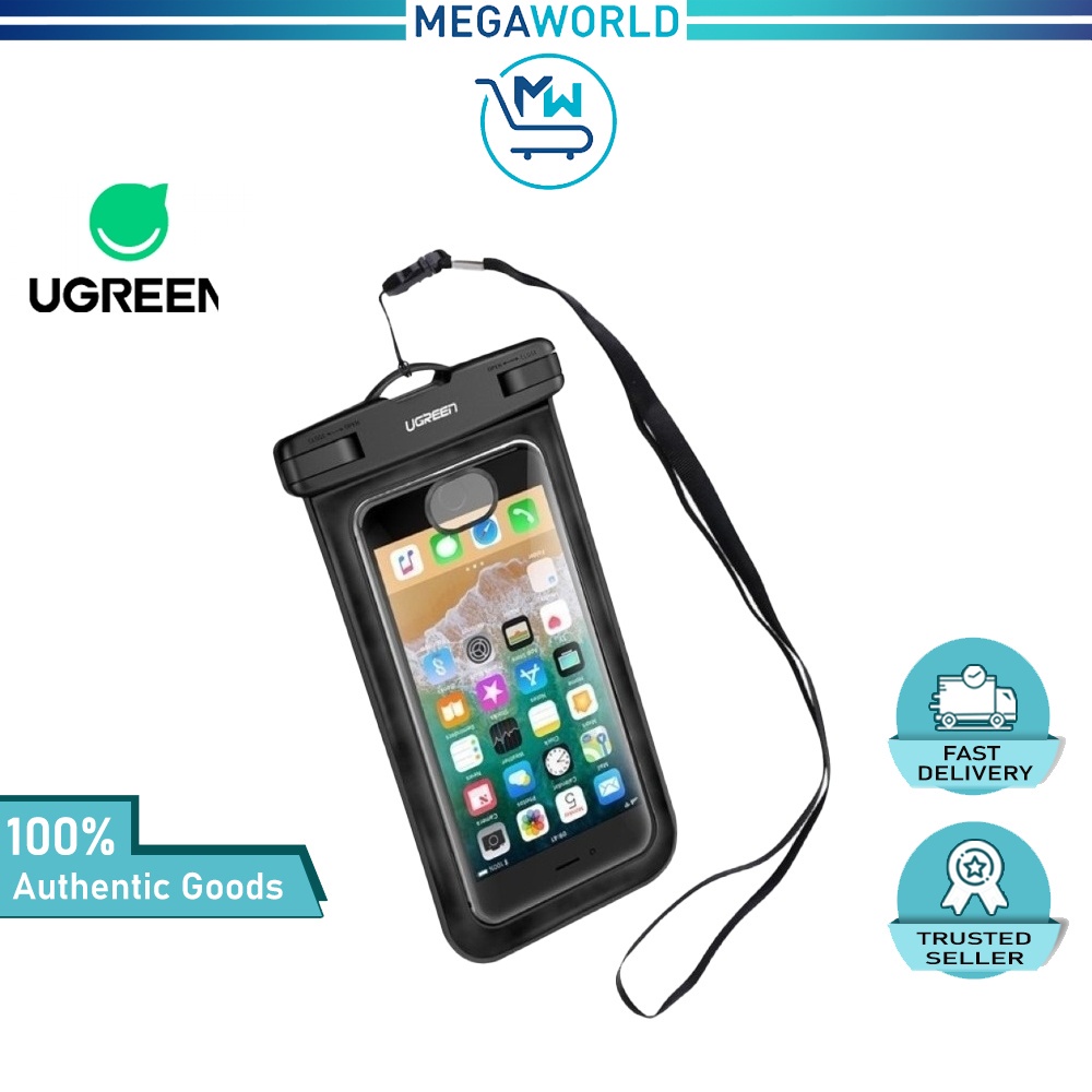 Ugreen เคสกระเป๋าใส่โทรศัพท์มือถือ แบบใส กันน้ํา สําหรับ S20 FE P40 13 Pro Max(6.5 นิ้ว)