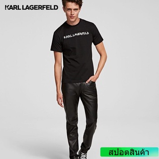 สตรีทแฟชั่น Karl Lagerfeld KARL GRAFFITI LOGO T-SHIRT เสื้อยืดผู้ชาย แฟชั่น