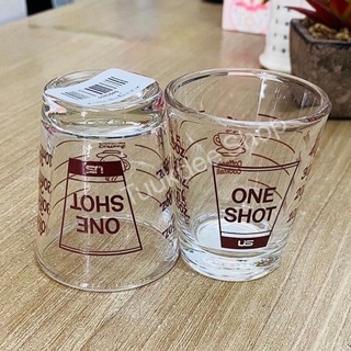 แก้วชอต แก้วสเกลสีน้ำตาล 1.5 oz./ ONE SHOT Lucky พร้อมส่ง