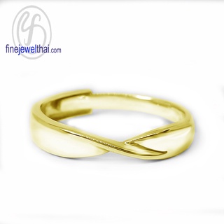 Finejewelthai-แหวนเงิน-เงินแท้925-ชุบทอง-ชุบพิ้งค์โกลด์-Silver-Ring-R143800-g/ pg (ราคาต่อวง เลือกสีตัวเรือนได้)