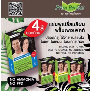 Prim Perfect ฺbyภูมิพฤกษา แชมพูปิดผมขาว พริมเพอร์เฟคท์ No Ammonia-No PPD PrimPerfect