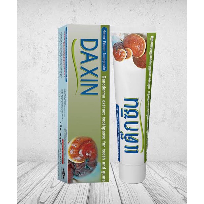 (ราคาใหม่จากบริษัทแม่) Daxin  แด๊กซิน  ยาสีฟันสมุนไพร ผสมเห็ดหลินจือ