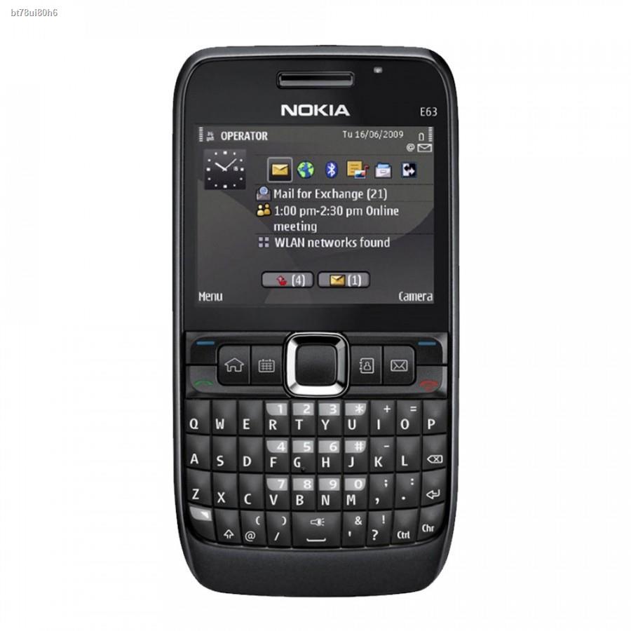 ▬โทรศัพท์มือถือโนเกียปุ่มกด  NOKIA E63 (สีดำ) 3G/4G รุ่นใหม่2020