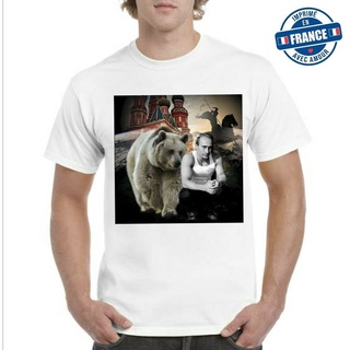 [COD]ใหม่ เสื้อยืดลําลอง แขนสั้น พิมพ์ลาย The Peking Bear Russian สําหรับผู้ชายS-5XL