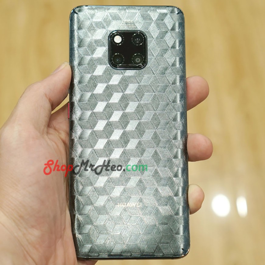 Huawei Mate 20 - Mate 20X - Mate 20 Pro 3D Pattern ฝาหลัง - คาร์บอน รูปทรงกล่อง เนื้อด้าน ลายหนัง