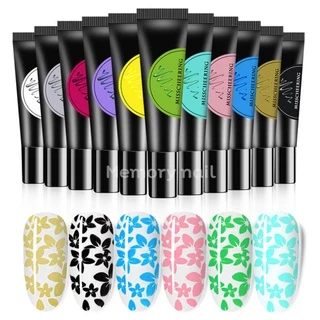 ( สีเจล ปั้มลาย ) สีเจลปั๊มเล็บ Misscheering สีเจล สีปั้มลายเล็บ สีสำหรับปั๊มลาย Stamping gel ขนาด 8 ML.