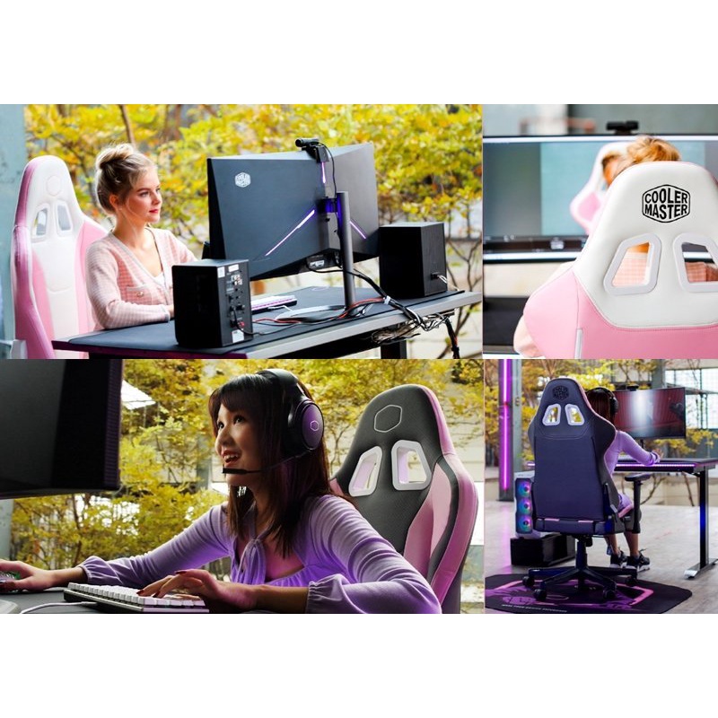 เก้าอี้เกมมิ่ง CoolerMaster Caliber R1S ROSE G Gaming chair