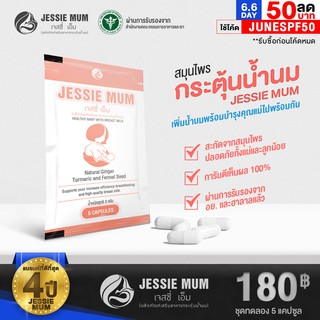 Jessie MUM ชุดทดลอง 5 แคปซูล อาหารเสริมเพิ่มน้ำนม กระตุ้นน้ำนม บำรุงน้ำนม กู้น้ำนม