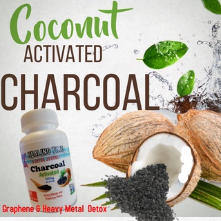 Activated carbon charcoal560 mg veg caps (coconut peat) Graphene detox - heavy metal binder - poison binder.Toxin Remove