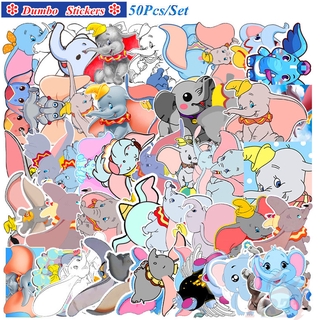 ❉ Dumbo - Series 02 Cartoon Movie Character สติ๊กเกอร์ ❉ 50Pcs/Set Waterproof DIY Decals Doodle สติ๊กเกอร์