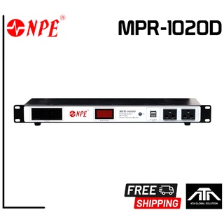 NPE MPR-1020D เบรคเกอร์ ปลั๊ก 10 ช่อง หน้าจอโวลท์มิเตอร์ USB x 2 สองช่องสำหรับเสียบชาร์ท อุปกรณ์หรือไฟส่องสว่าง