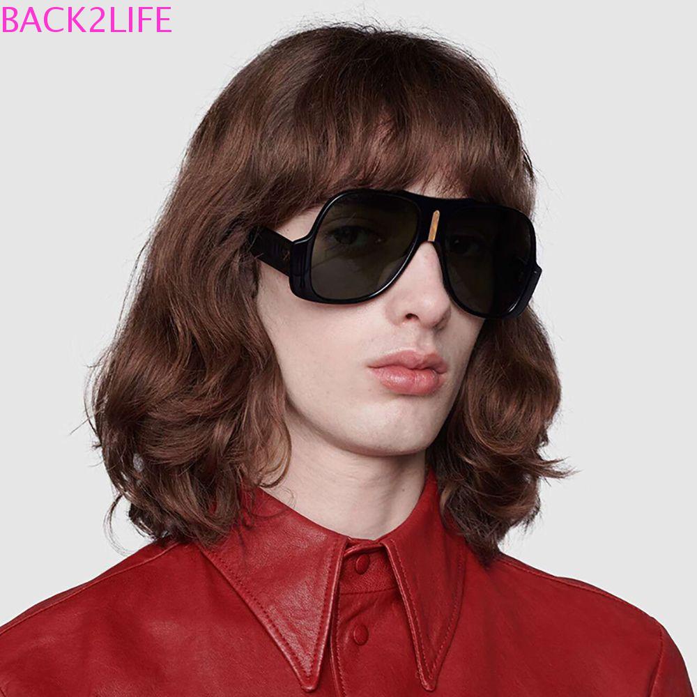 Back2life แว่นตากันแดด ป้องกันรังสี สไตล์เกาหลี กรอบขนาดใหญ่ สําหรับ ...