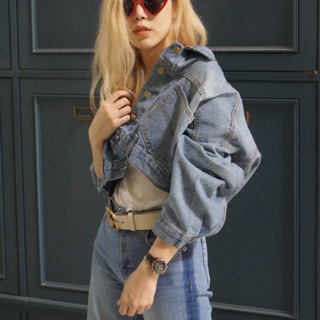 Denim Jacket of the day ขนาด free size อกกว้าง 50”