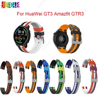 สายนาฬิกาข้อมือสมาร์ทวอทช์ สายหนัง 22 มม. สําหรับ HuaWei GT3 46 มม. GT2 GT2 Pro Amazfit GTR3