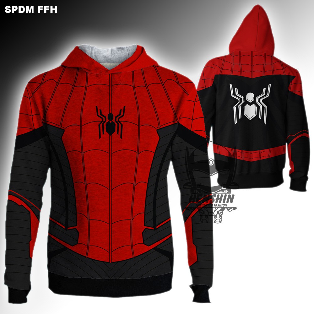 Spider Man Far From Home Hoodie เสื้อกันหนาว