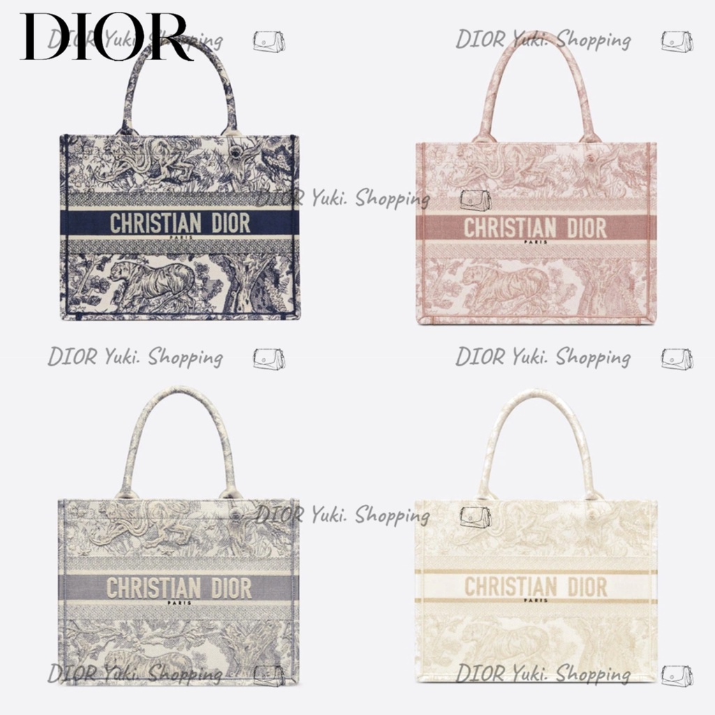 DIOR / medium BOOK TOTE handbag / Tote bag / 100% authentic / printed ...