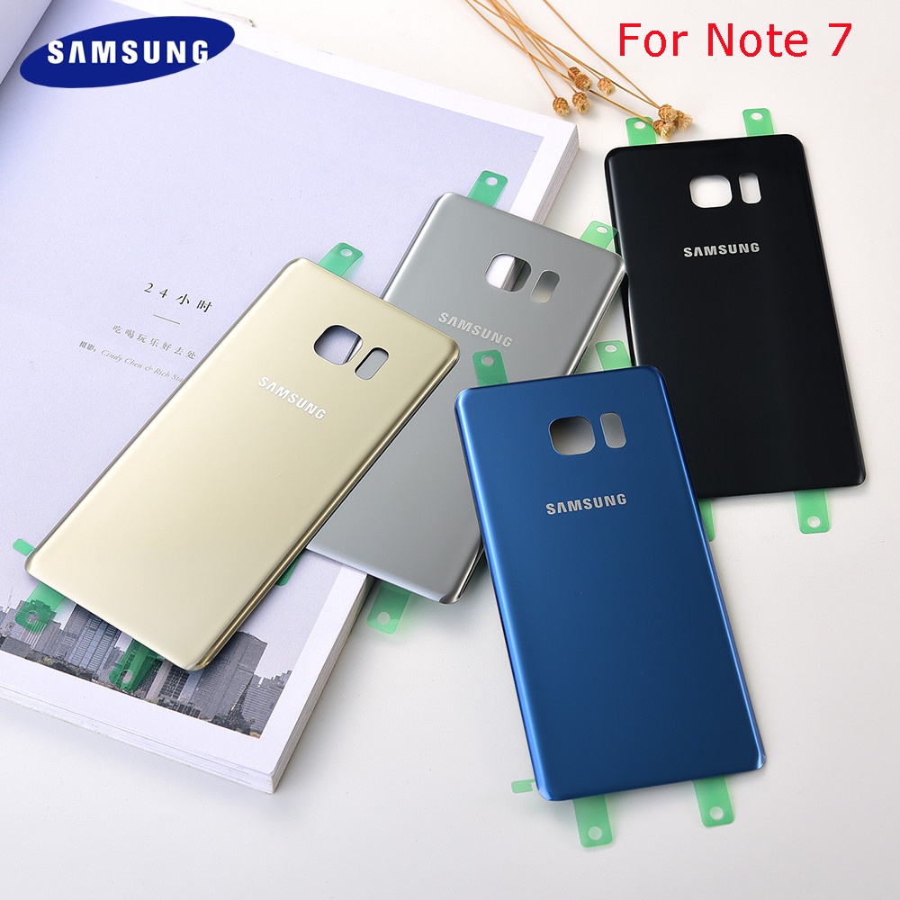 (Original) Body ฝาหลัง Samsung Galaxy Note 7 note FE 7 note7 ฝาหลังแบตเตอรี่แก้ว พร้อมเลนส์กล้อง