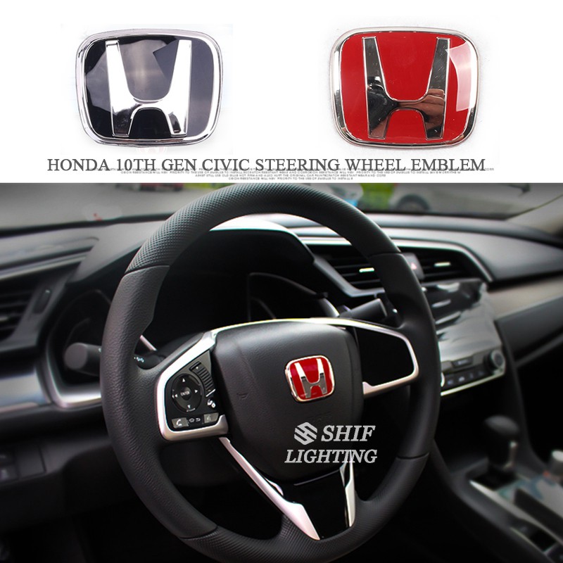 พวงมาลัยสัญลักษณ์ฝาครอบสติกเกอร์ Fit สําหรับ Honda all Civic