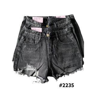 ยีนส์สั้น แต่งขาด ป้าย Pomethong#2235