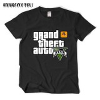 เสื้อยืดโอเวอร์ไซส์เสื้อยืดพิมพ์ลายGrand Theft Auto Gta กระเป๋าสตางค์ใบยาว Gta 5S-3XL