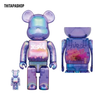 BEARBRICKX-girl CLEAR PURPLE