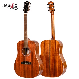 Mantic รุ่น J1  กีต้าร์โปร่งไม้แท้ทั้งตัว All Solid Mahogany ขนาด 41 นิ้ว