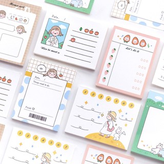 กระดาษโน๊ต ซัมเมอร์ของเอริ ☀️ 50 แผ่น Aris Summer Notepad Memopad Paper mimisplan