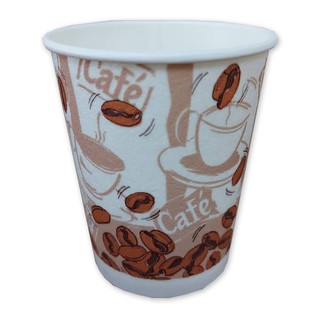 ถ้วยกระดาษกันร้อน ขนาด 8 ออนซ์ แพ็ค 50 ใบ Aero heat resistant paper cup, size 8 oz, pack of 50