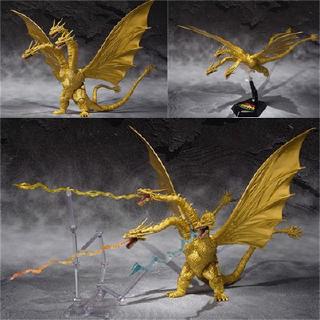 S.h.monsterarts King Ghidorah โมเดลฟิกเกอร์ PVC ของเล่นสําหรับเด็ก