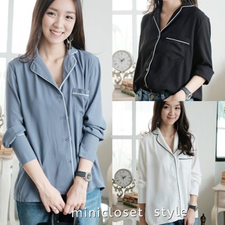 เสื้อเชิ้ตแขนยาวผ้าจอเจียร์