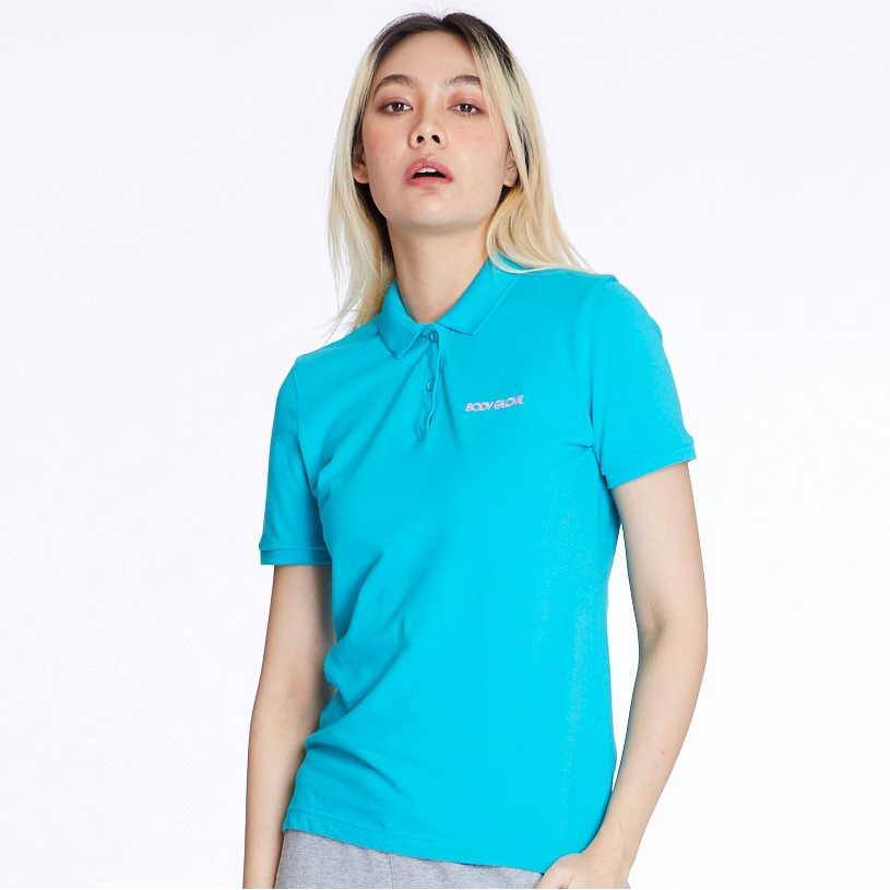 BODY GLOVE Women's CLASSIC POLO เสื้อโปโลผู้หญิง สีฟ้า-20