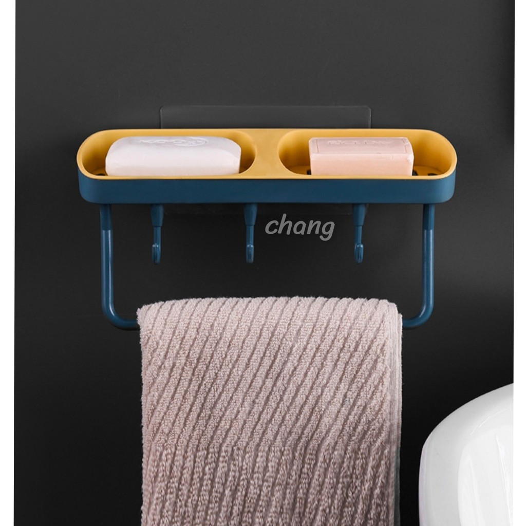 ชั้นวางสบู่ ติดผนัง ไม่ต้องเจาะ ถอดทำความสะอาดได้ง่าย CH0537 🎯โปรดอ่านรายละเอียดสินค้าก่อนสั่งซื้อคะ🎯 - รูปที่ 2