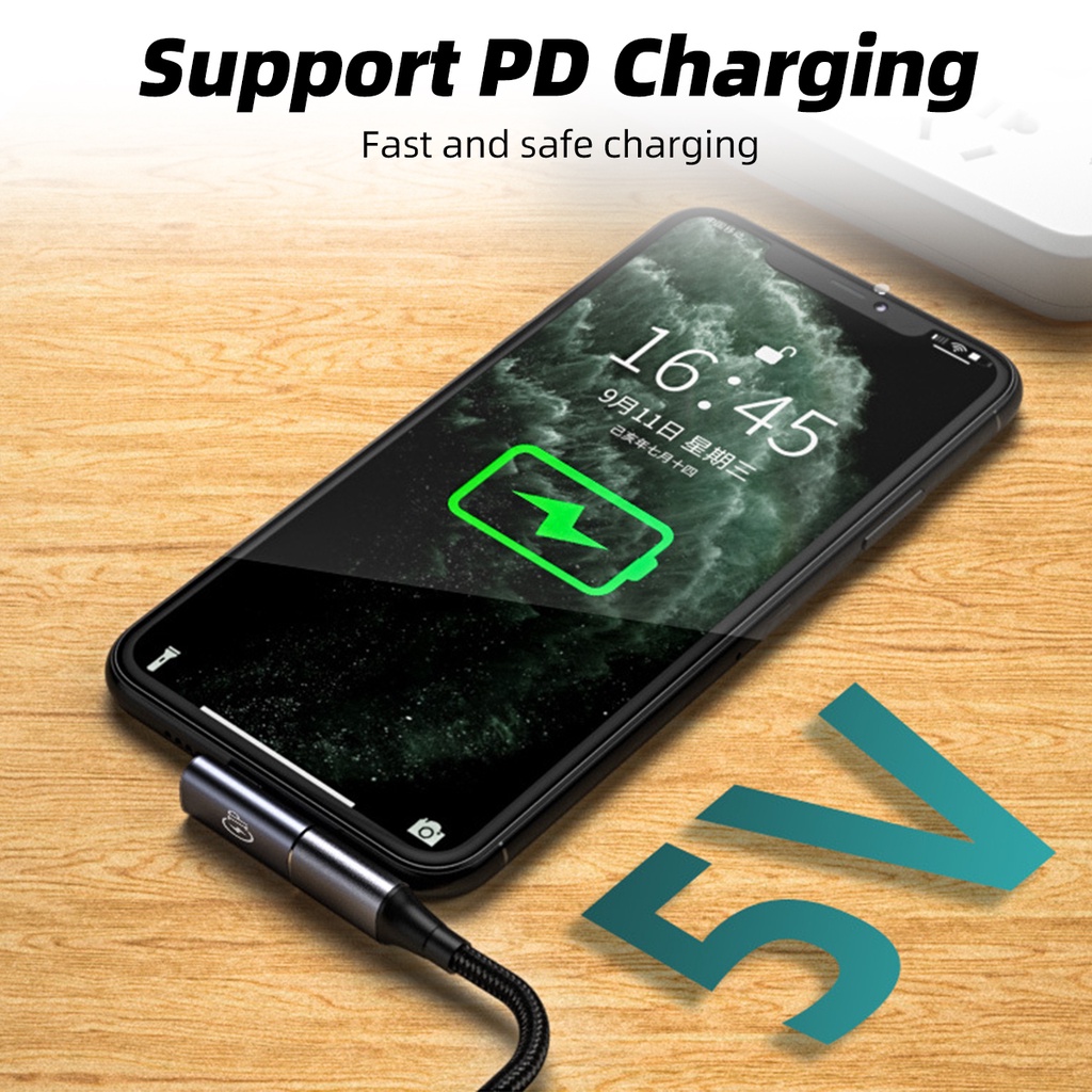 Ankndo อะแดปเตอร์แปลงสายชาร์จ 8-Pin เป็น USB Type C สําหรับโทรศัพท์มือถือ แท็บเล็ต iP 13 12 Xiaomi - รูปที่ 6