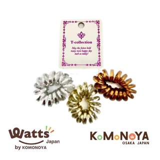 KOMONOYA ยางรัดผม เกลียว คละสี 11010