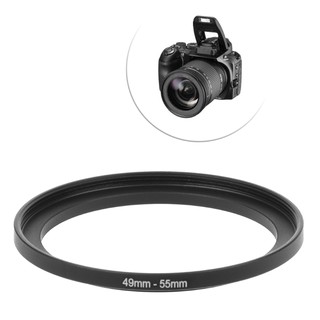 Hsvx 49 mm To 55 mm Metal Step Up Ring อุปกรณ์เสริมกล้องอะแดปเตอร์ฟิลเตอร์
