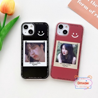 เคสโทรศัพท์มือถือ แบบใส พร้อมช่องใส่บัตร สําหรับ Vivo Y75 5G V17 V19 Y73S V15 S1 Pro V11i X70 X60 X50 X30 Pro V5 Lite V5S Y9S IQOO 8 Pro 7 5 3 U5 Z3 Z5 Neo 5 3 เคสโทรศัพท์ ลายหน้ายิ้ม