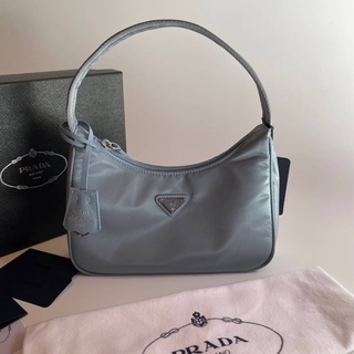 #Prada #nylon #reedition2000 สีฟ้า Size 22cm