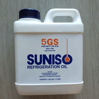 น้ำมันคอมเพรสเซอร์ SUNISO 5GSใช้สำหรับงานหล่อลื่น ในเครื่องปรับอากาศ  ที่ใช้น้ำยา R-12 , R-22 ,R-502ขนาดบรรจุ 1 ลิตร