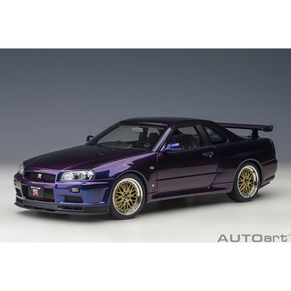 AUTOart NISSAN SKYLINE GT-R R34 V-SPEC II MIDNIGHT PURPLE